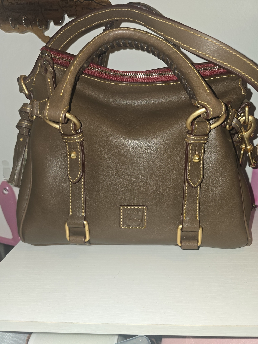 Dooney & Bourke Florentine Satchel Regular In Elephant